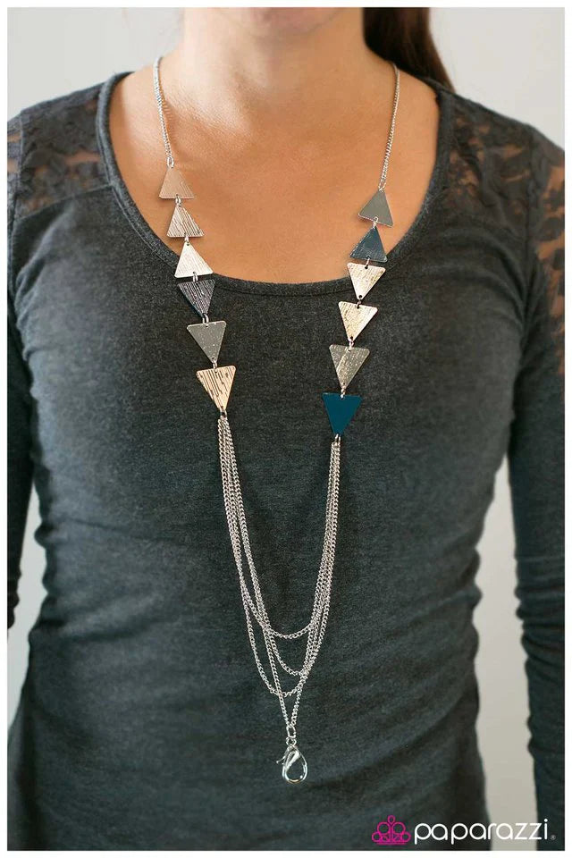 Paparazzi Necklace ~ Career Woman - Blue