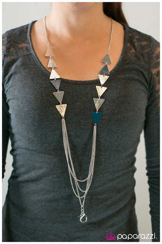 Paparazzi Necklace ~ Career Woman - Blue