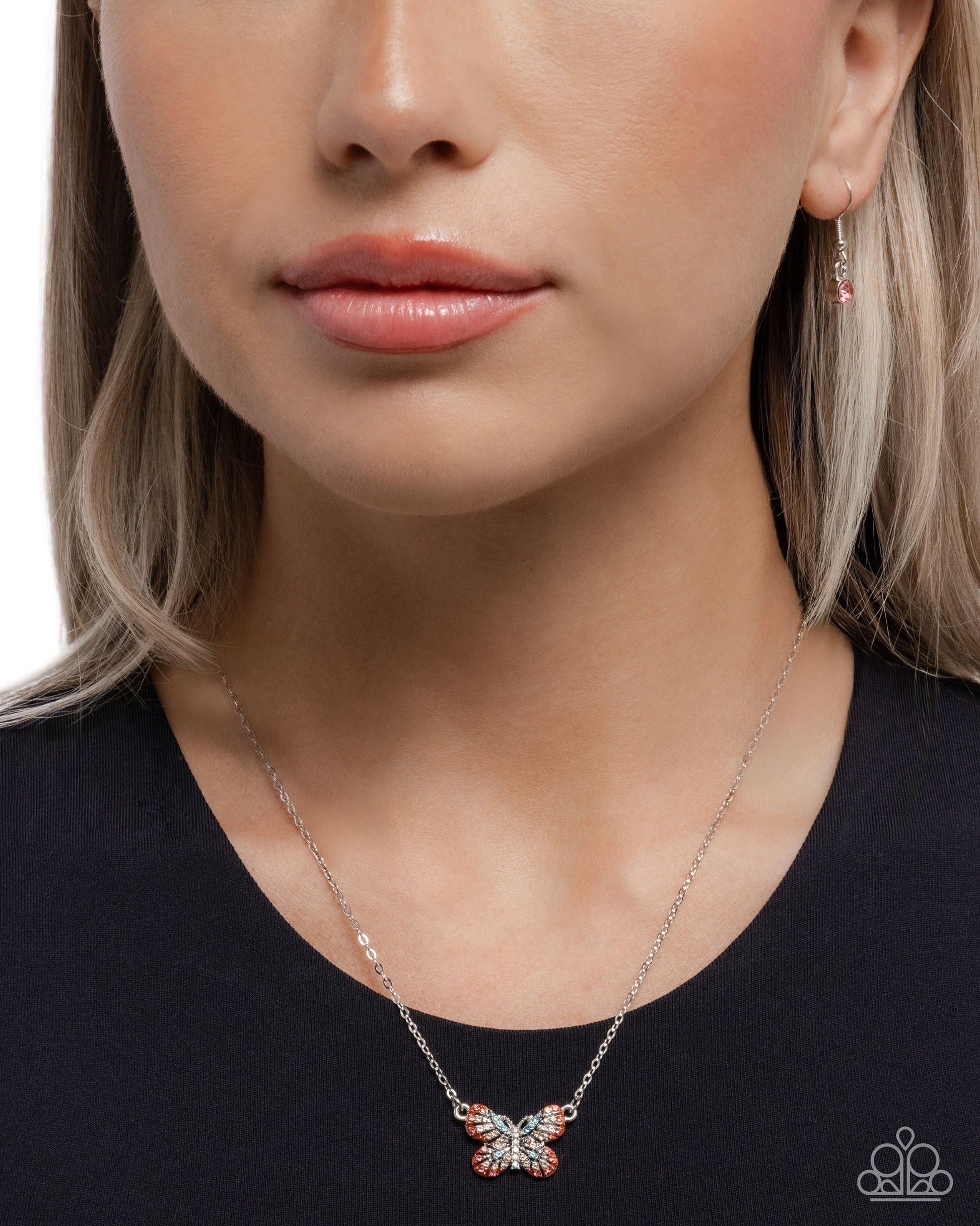 Gliding Glam - Orange - Paparazzi Necklace Image