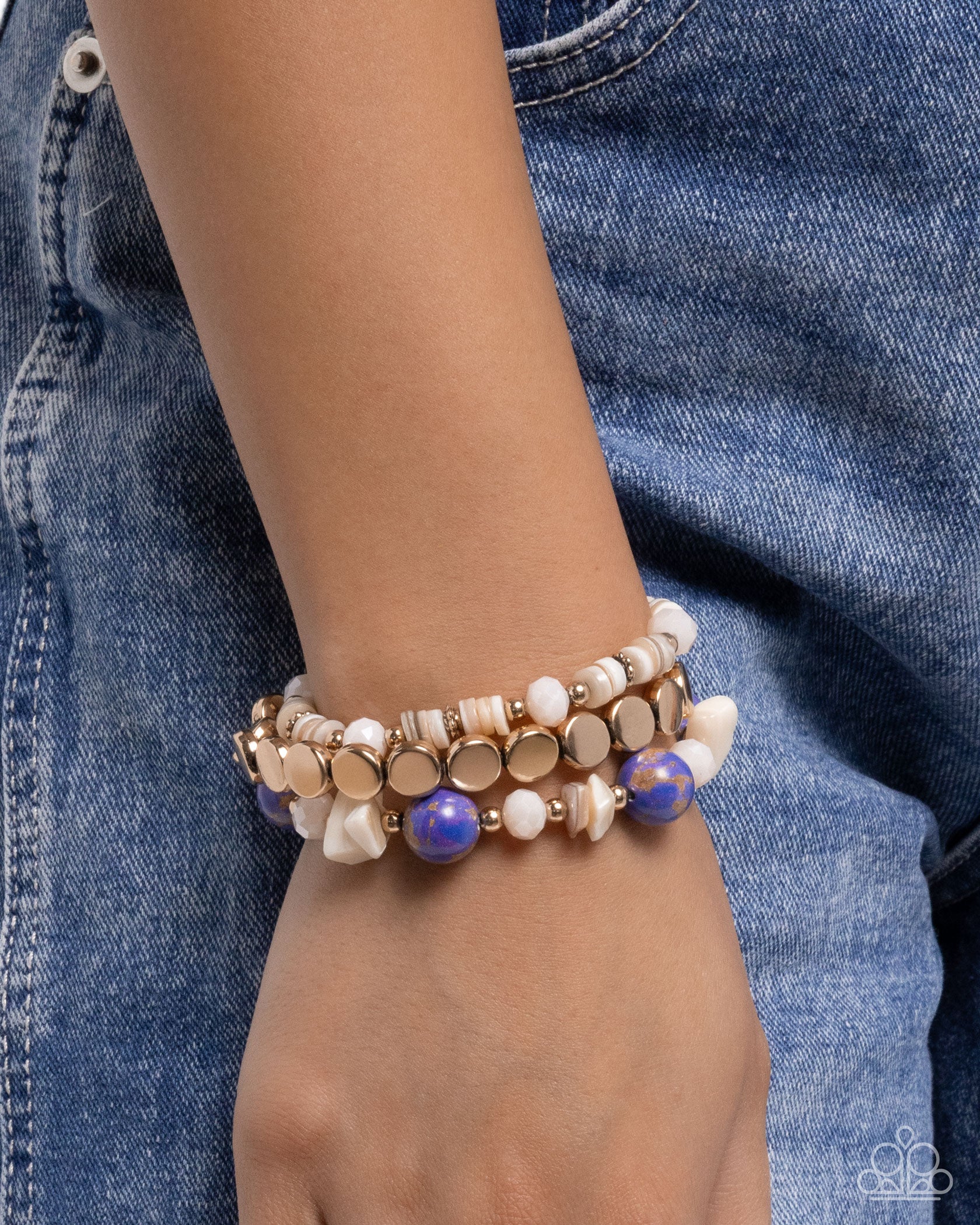 Earthy Entertainer - Purple - Paparazzi Bracelet Image