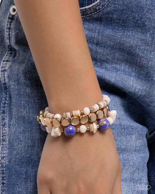 Earthy Entertainer - Purple - Paparazzi Bracelet Image