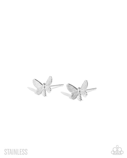 Whimsical Willpower - Silver - Paparazzi Earring Image