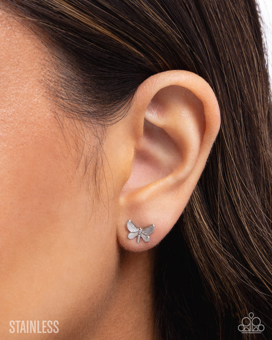 Whimsical Willpower - Silver - Paparazzi Earring Image