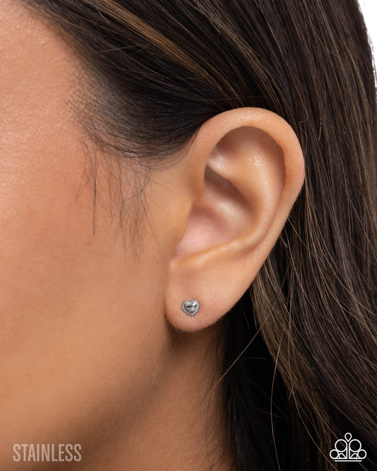 Will You Stay? - Silver - Paparazzi Earring Image