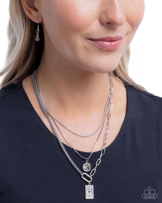 Adorable Artifact - Silver - Paparazzi Necklace Image