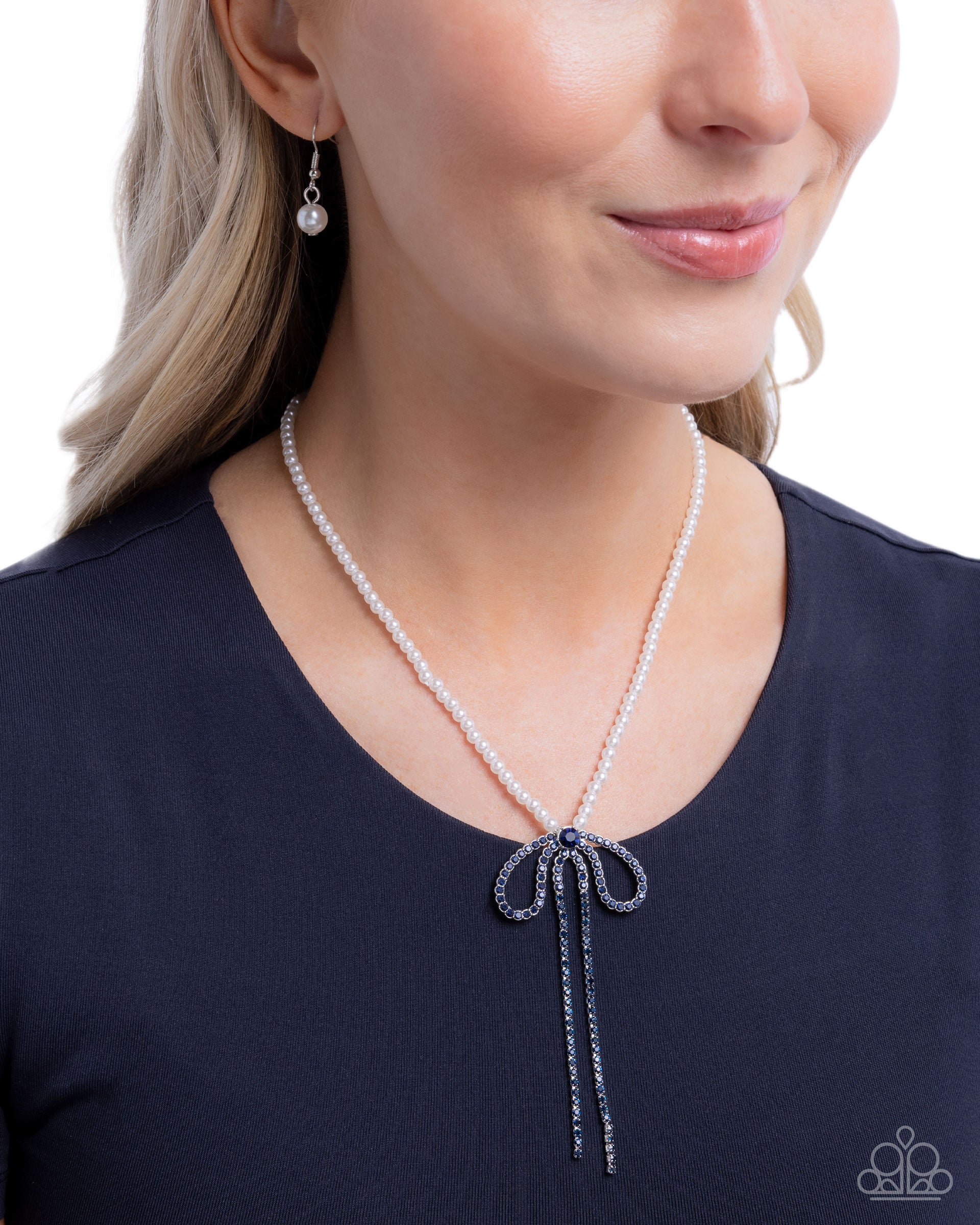 Grace and Favor - Blue - Paparazzi Necklace Image