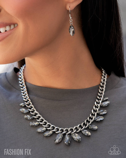 Elegant Exception - Silver - Paparazzi Necklace Image