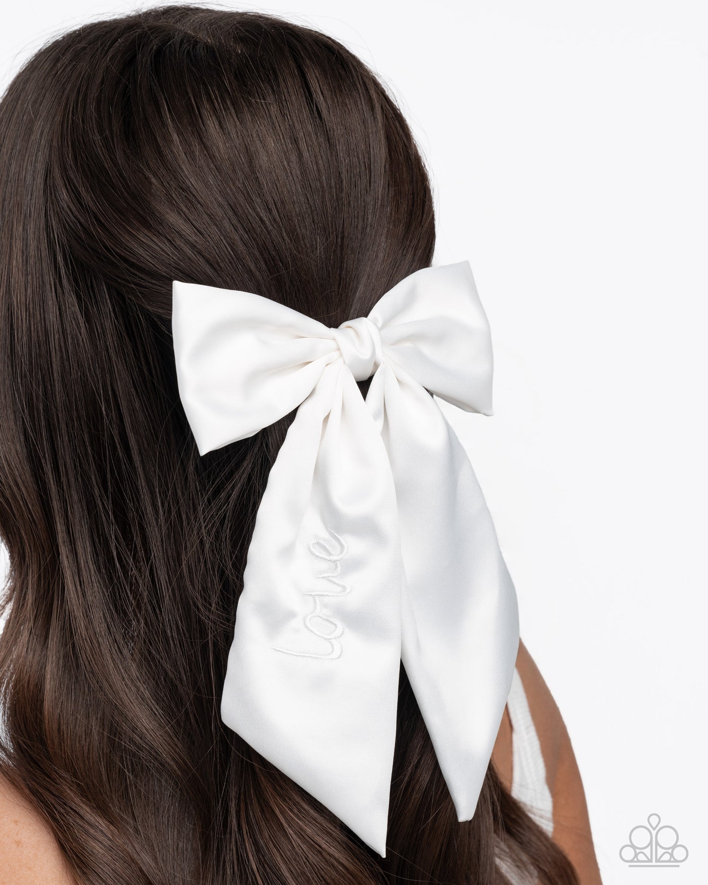 Ready, Set, BOW! - White - Paparazzi Hair Accessories Image
