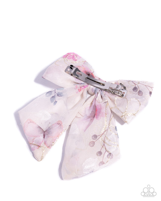 BOW Together - White - Paparazzi Hair Accessories Image