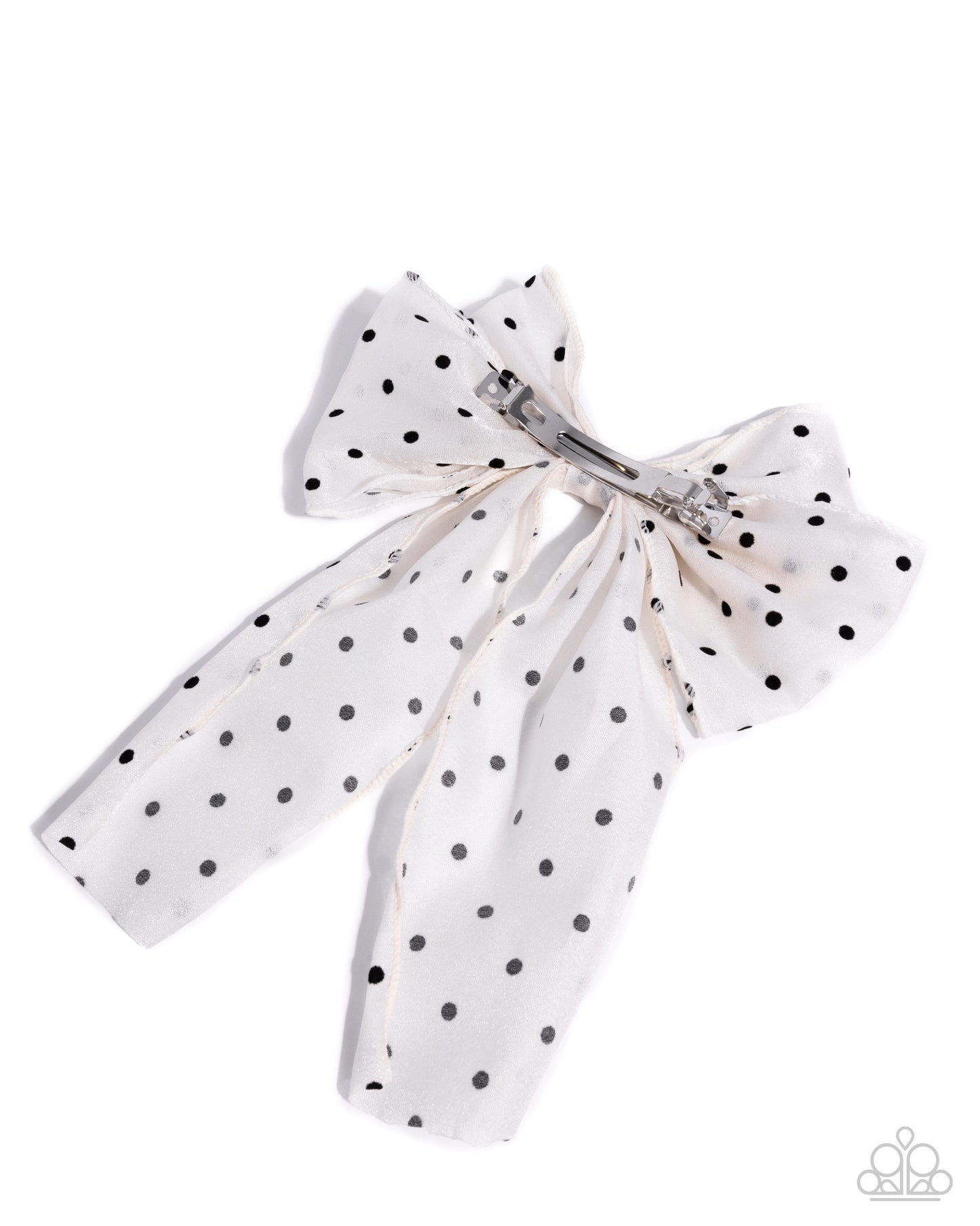 Here We BOW Again - White - Paparazzi Hair Accessories Image