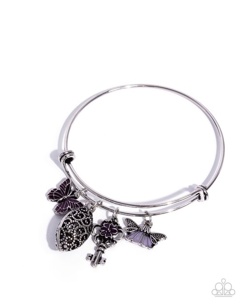 Eclectic Emotion - Purple - Paparazzi Bracelet Image