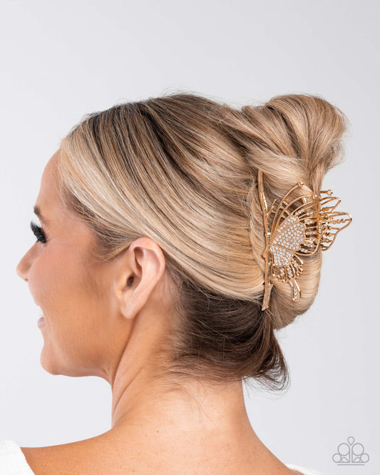 Layered Landing - Gold - Paparazzi Hair Accessories Image