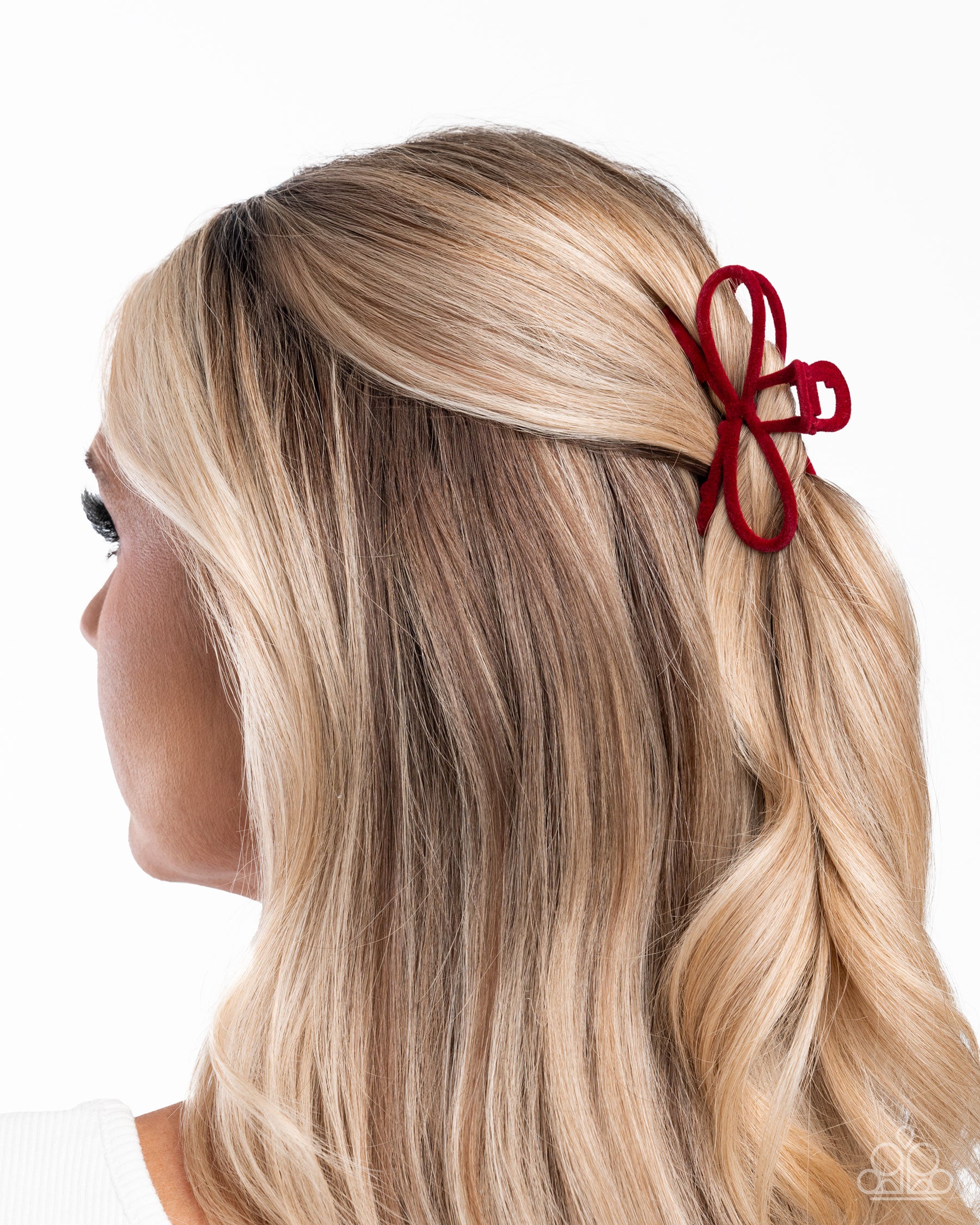 Merry BOW Round - Red - Paparazzi Hair Accessories Image