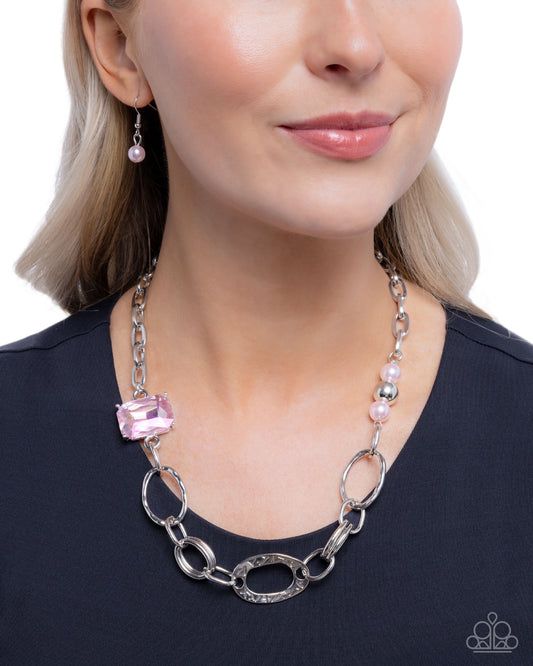 Attention to Detail - Pink - Paparazzi Necklace Image