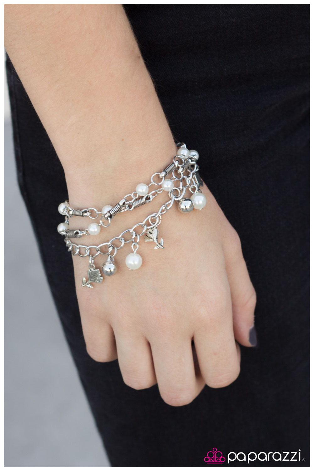 Paparazzi Bracelet ~ Like Fine Wine - White