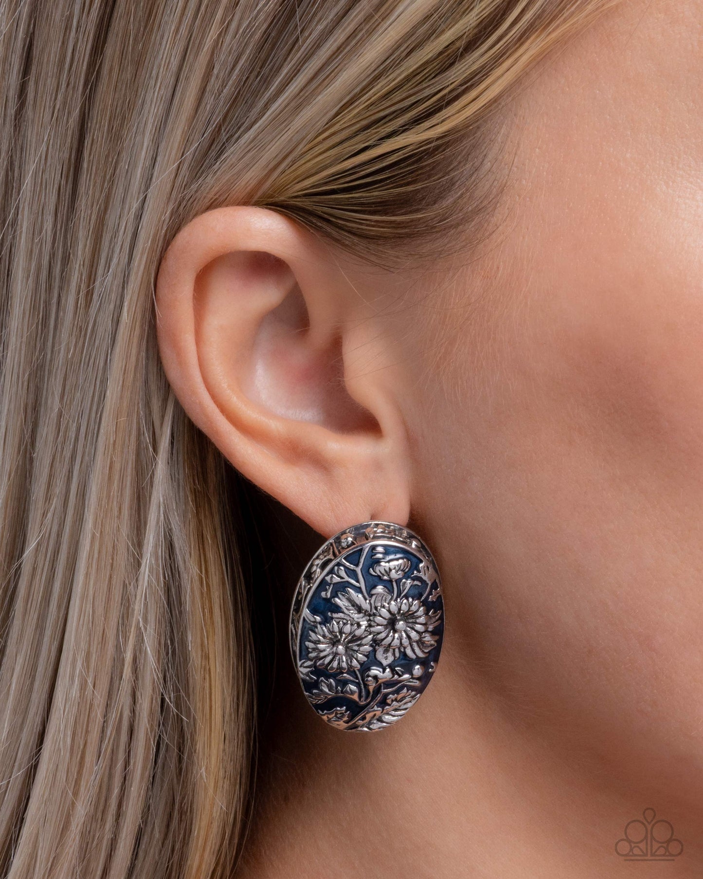 Portrait of Perfection - Blue - Paparazzi Earring Image