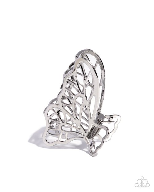 Gliding Grace - Silver - Paparazzi Hair Accessories Image