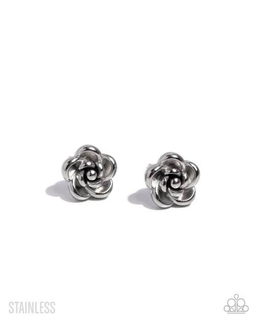 Royal Grounds - Silver - Paparazzi Earring Image
