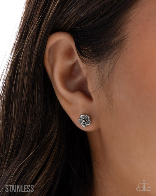 Royal Grounds - Silver - Paparazzi Earring Image