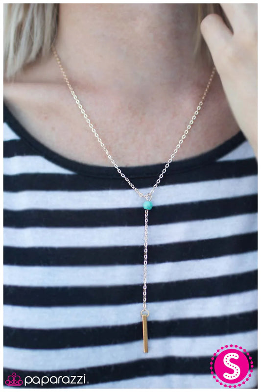 Paparazzi Necklace ~ Let There Be Cowgirls - Blue