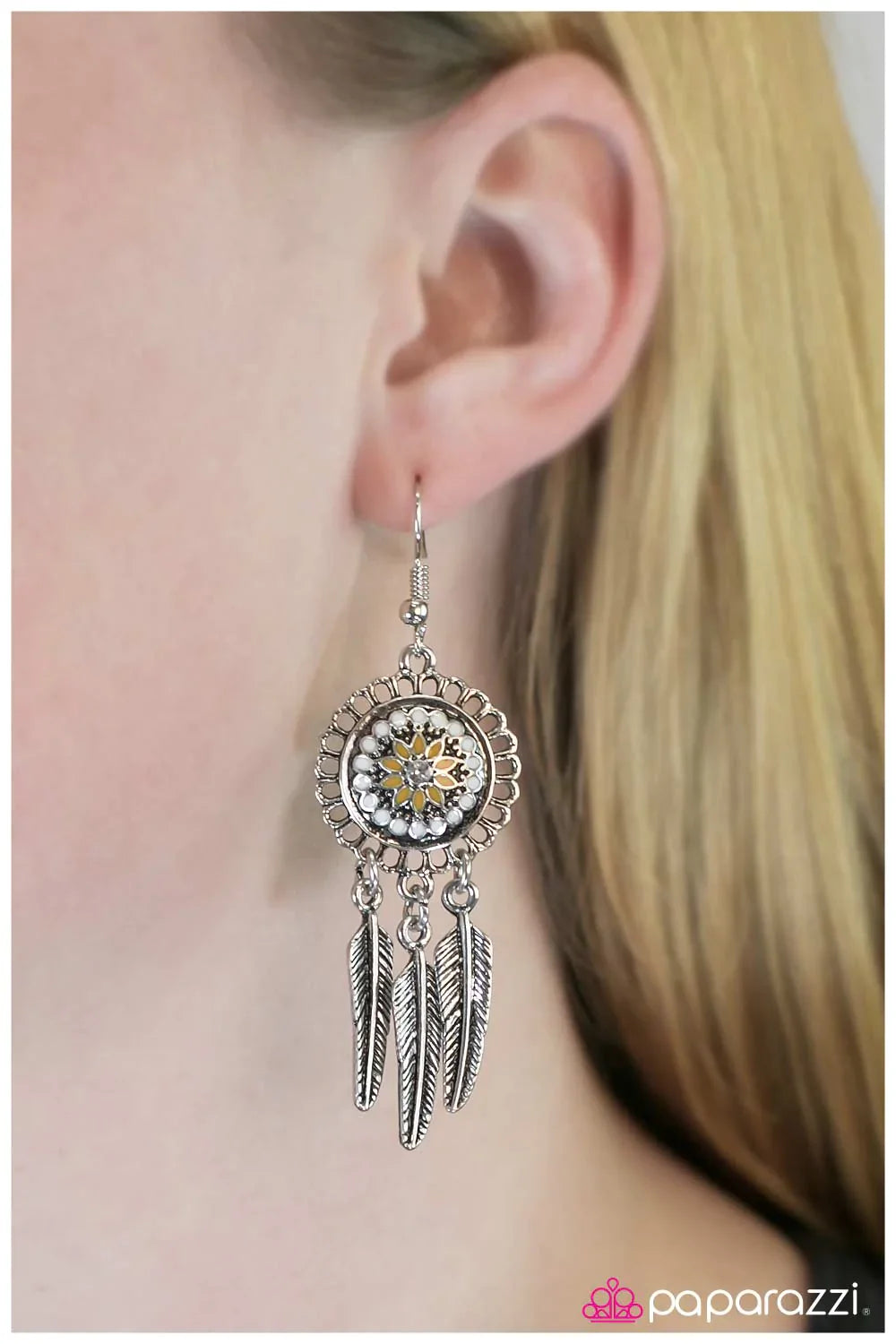Paparazzi Earring ~ Not All Who Wander... - Yellow