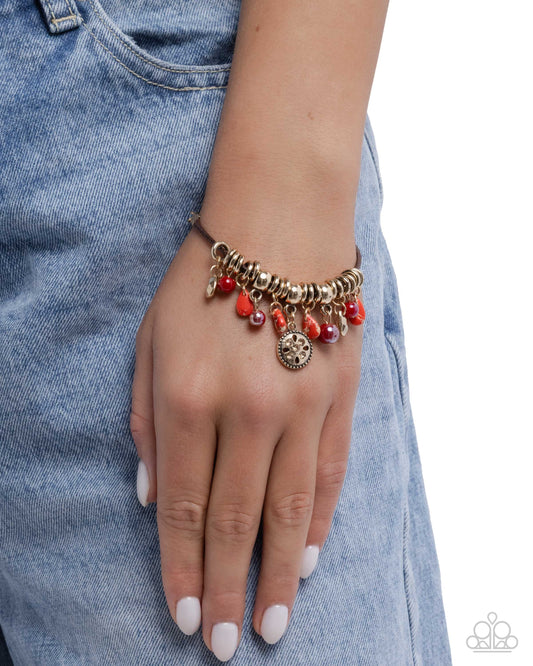 Tremolo Tapestry - Red - Paparazzi Bracelet Image