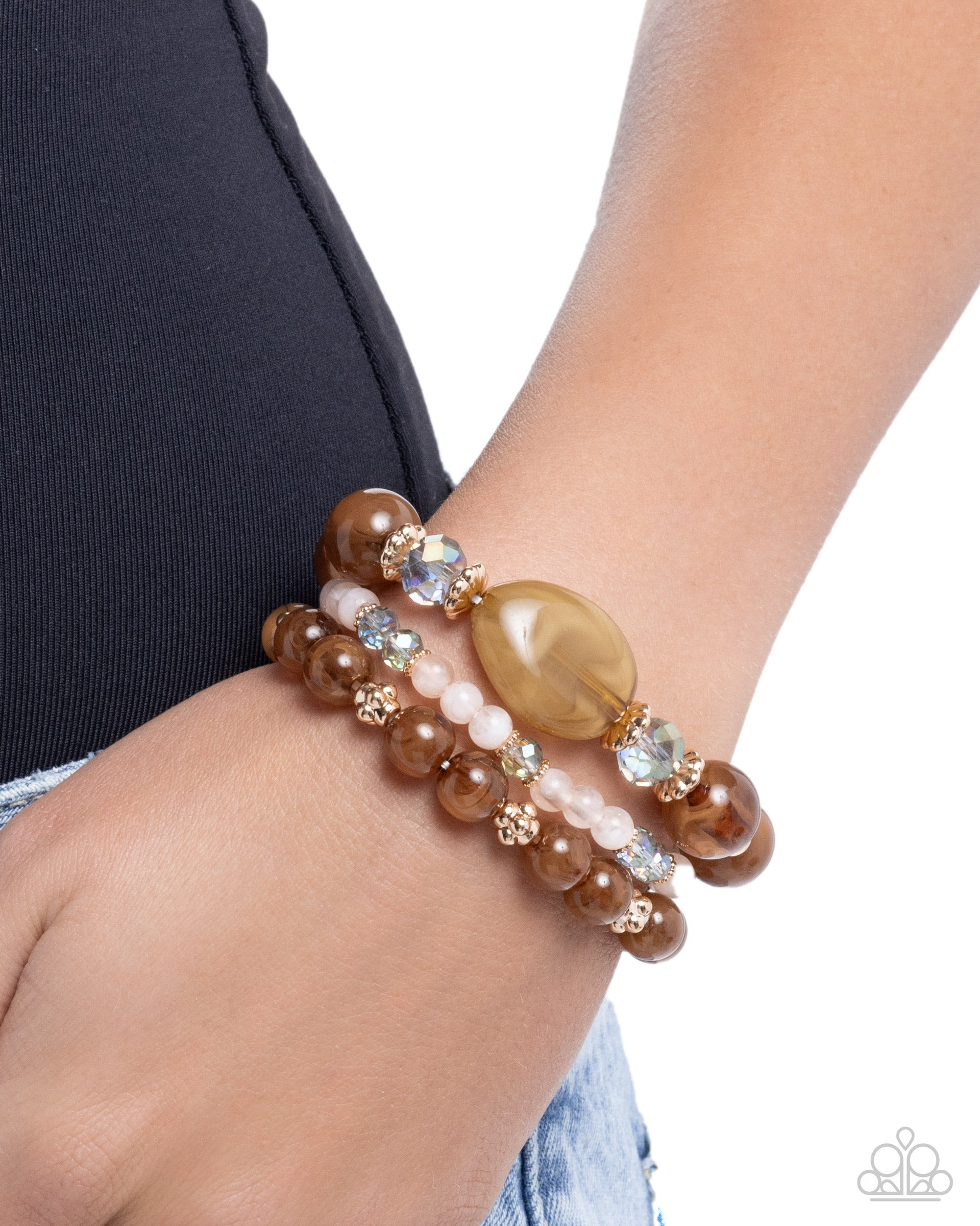 Cheerful Collection - Brown - Paparazzi Bracelet Image