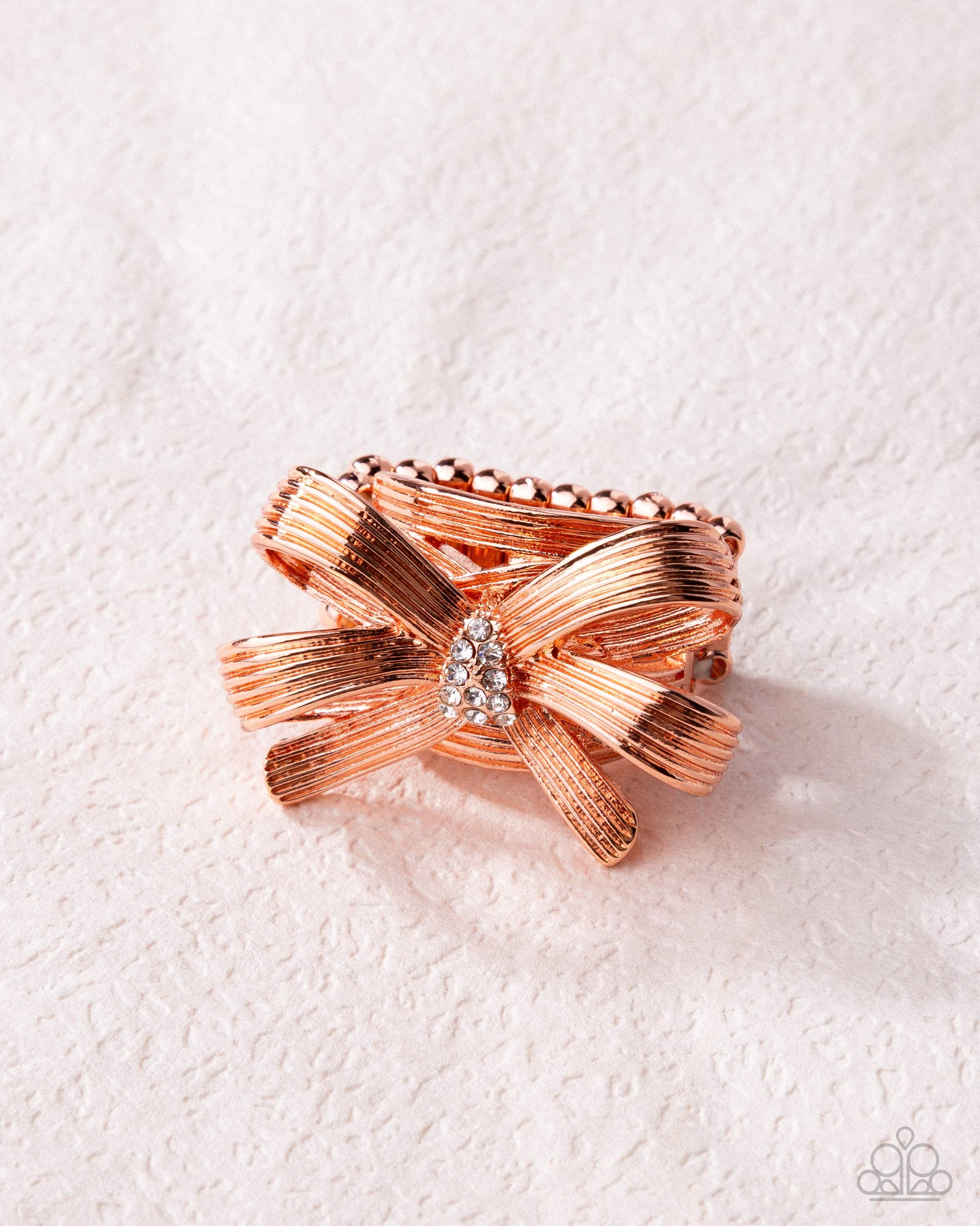 Gathered Glam - Copper - Paparazzi Ring Image