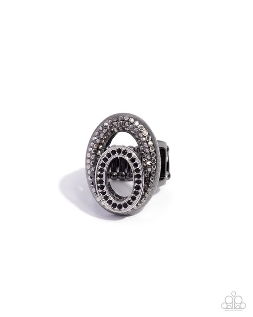 Optical Overlay - Black - Paparazzi Ring Image