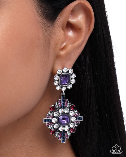 Creative Chic - Purple - Paparazzi Earring Image