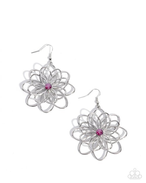 Malibu Mode - Pink - Paparazzi Earring Image
