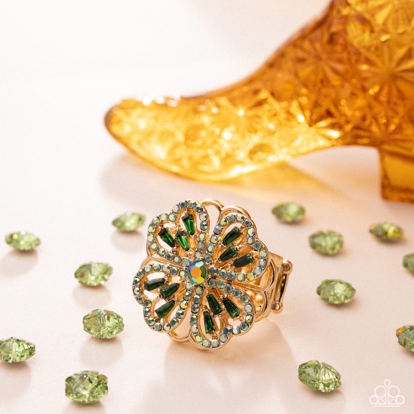 Lucky Layers - Green - Paparazzi Ring Image