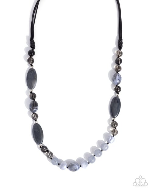 Entrancing Ease - Black - Paparazzi Necklace Image