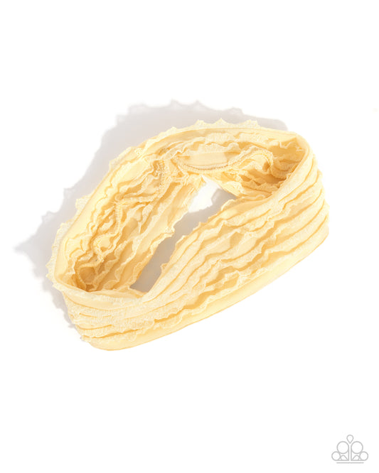 Textured Tutor - Yellow - Paparazzi Product Image