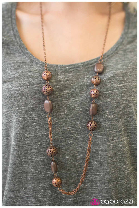 Paparazzi Necklace ~ Ol��!  - Copper
