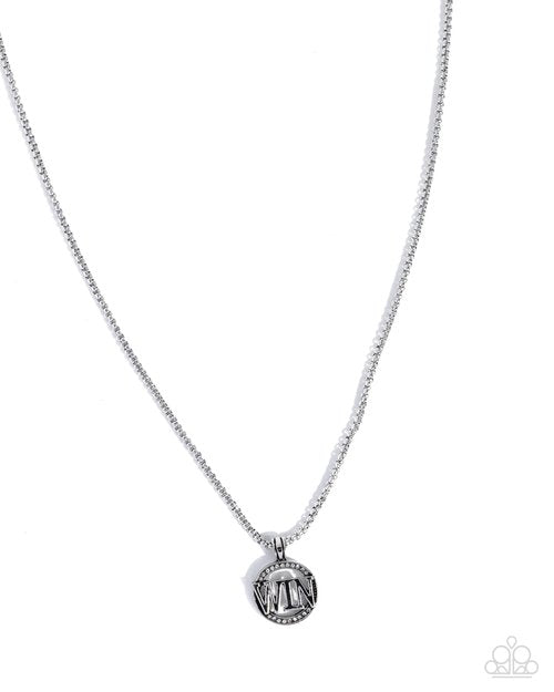 Fight to Win - Silver - Paparazzi Necklace Image