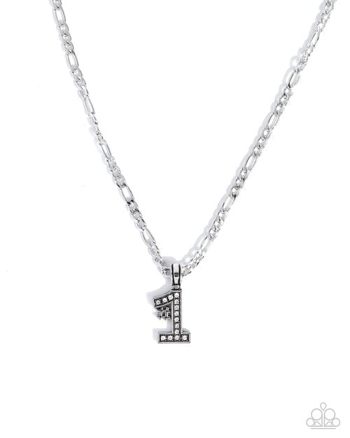 Team Number - Silver - Paparazzi Necklace Image