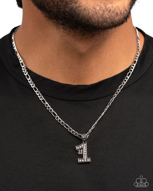 Team Number - Silver - Paparazzi Necklace Image