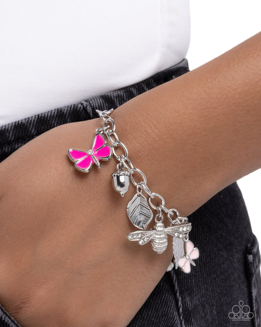 Iconic Insects - Pink - Paparazzi Bracelet Image