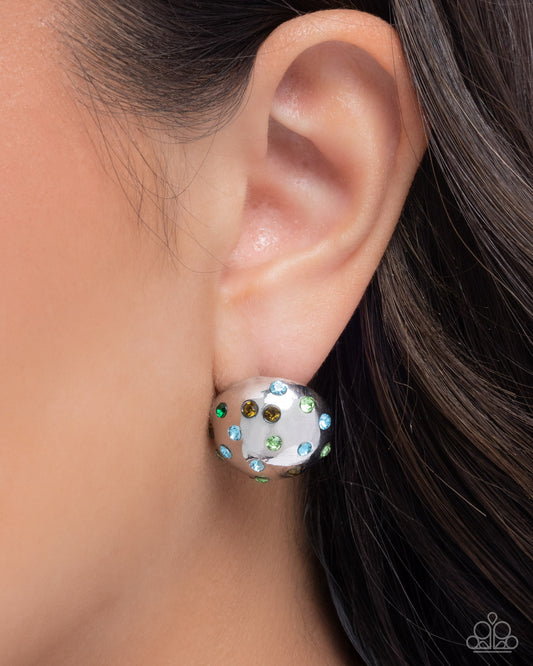 Celebratory Chic - Green - Paparazzi Earring Image