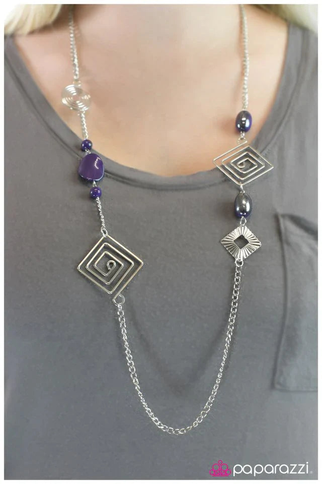Paparazzi Necklace ~ Bewilderment - Purple