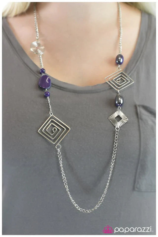 Paparazzi Necklace ~ Bewilderment - Purple