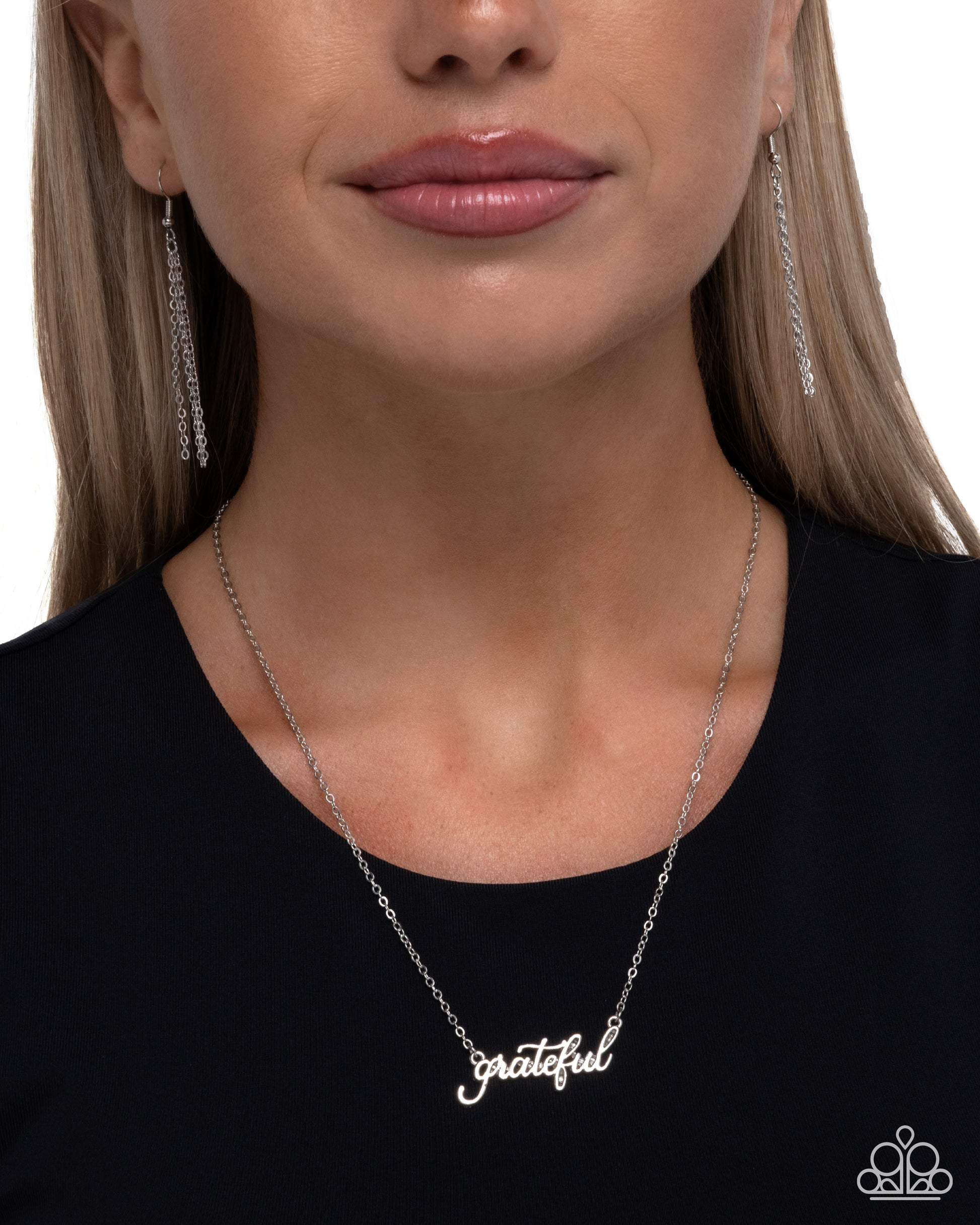 Grateful for You - Silver - Paparazzi Necklace Image