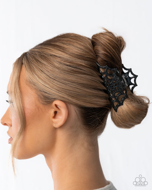 Spiderweb Season - Black - Paparazzi Hair Accessories Image