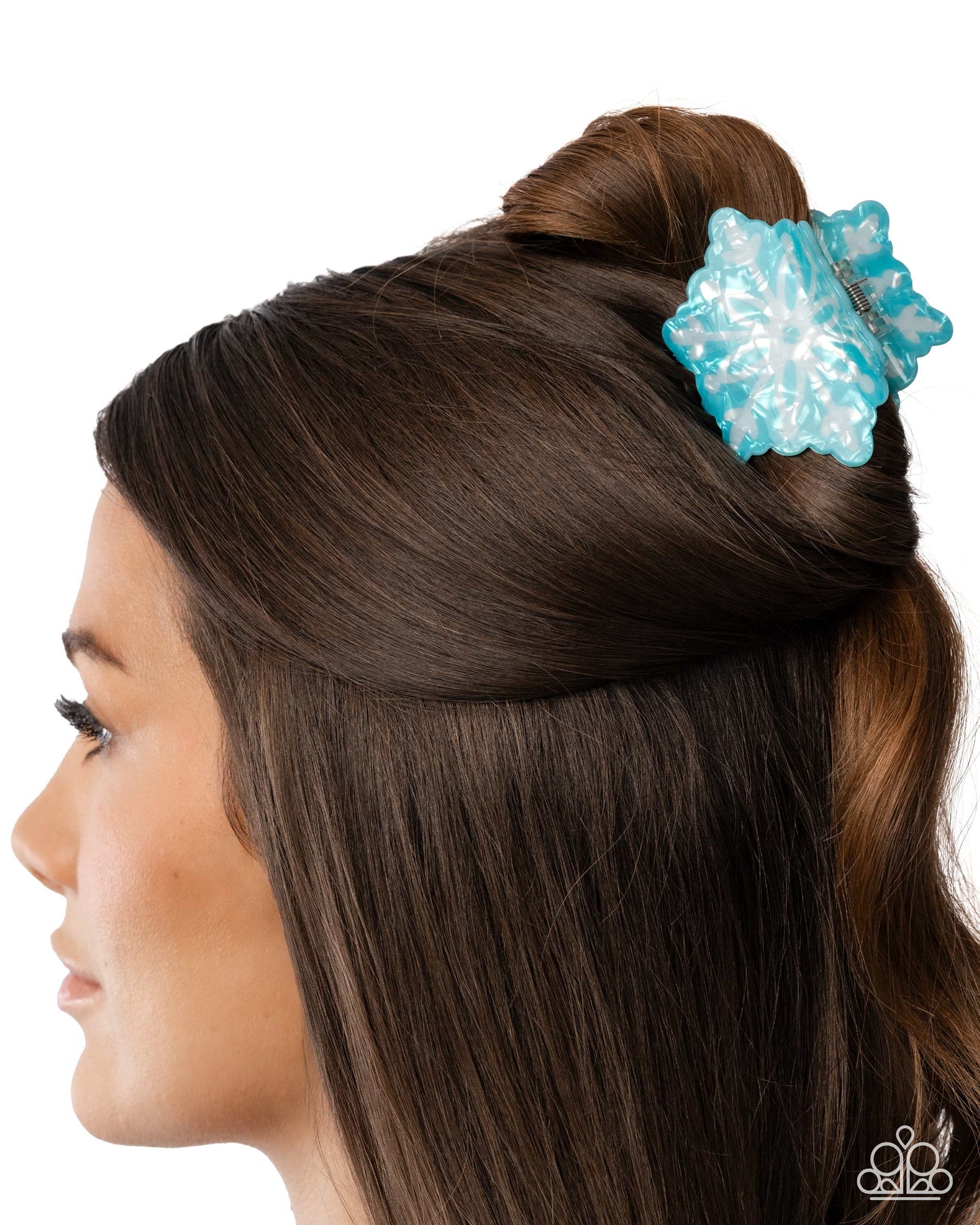 Snowflake Sparkle - Blue - Paparazzi Hair Accessories Image