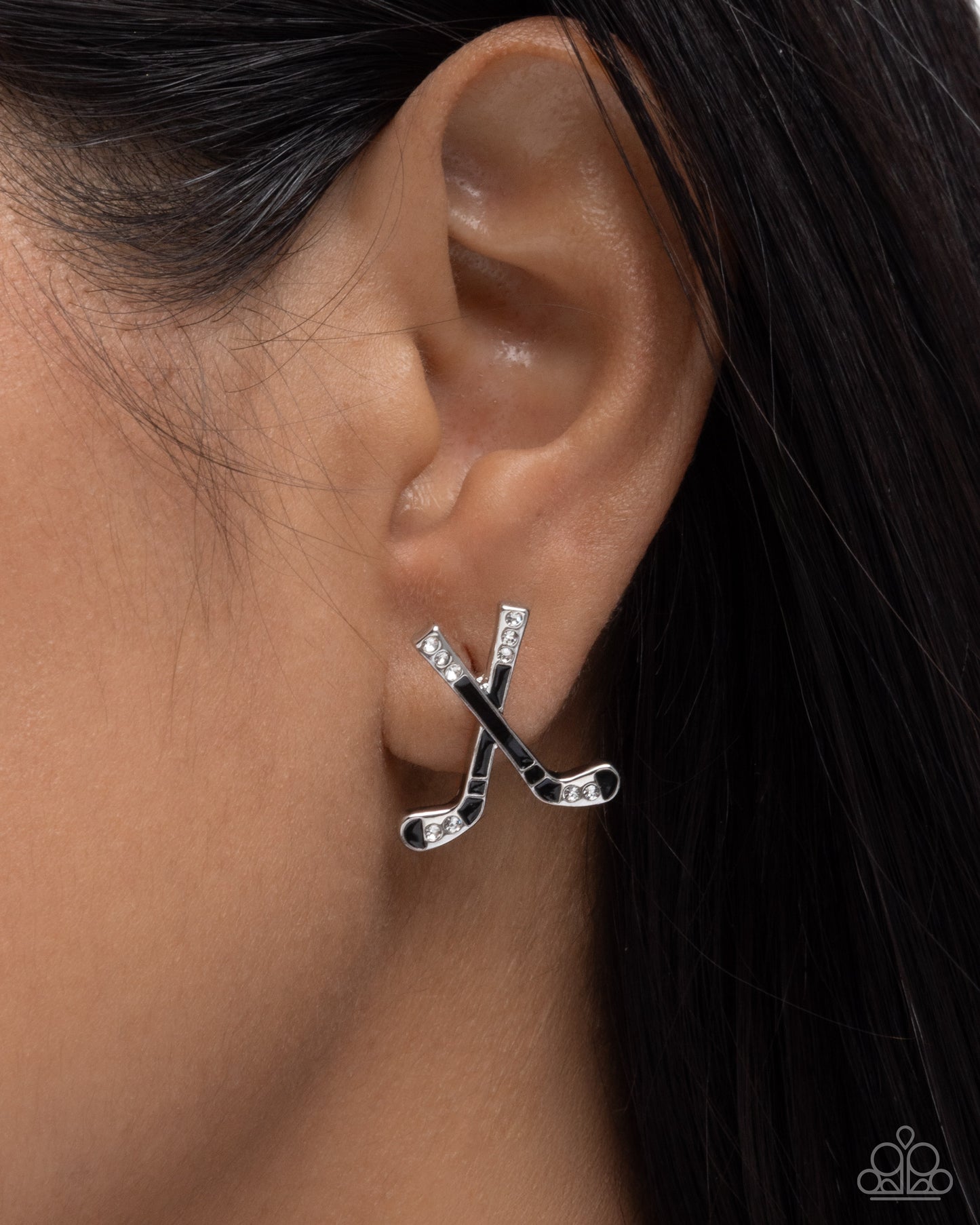 Hockey Haute - Paparazzi Earring Image