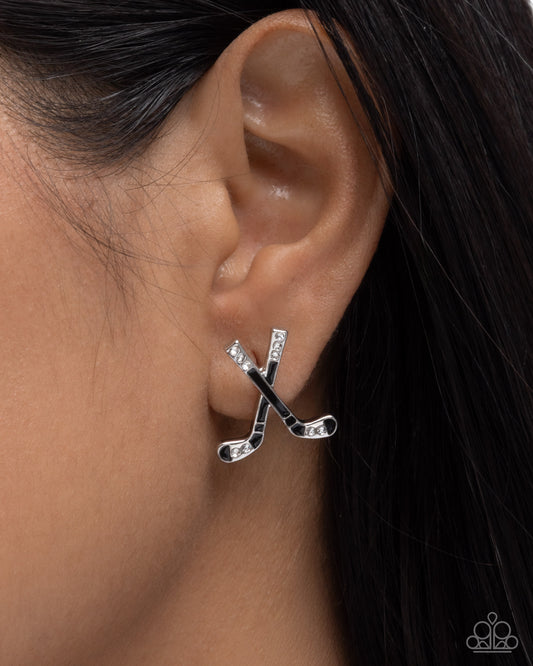 Hockey Haute - Paparazzi Earring Image