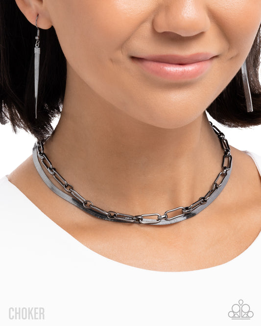 Traditional Test - Black - Paparazzi Necklace Image