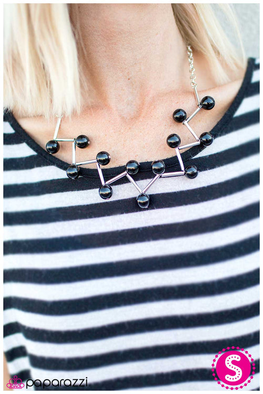 Paparazzi Necklace ~ Connecting The Constellations - Black