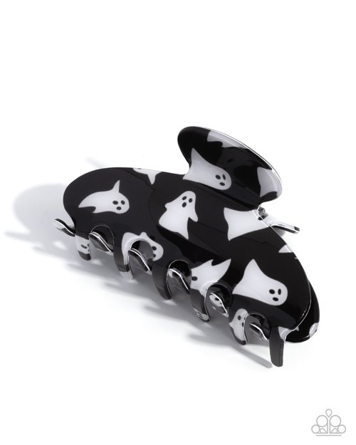 Ghostly Greeting - Black - Paparazzi Hair Accessories Image